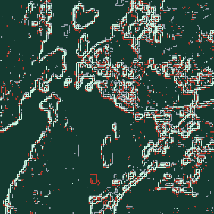 Tile 44063896 ram 2, kant-overlay före koregistrering — kantband separerade